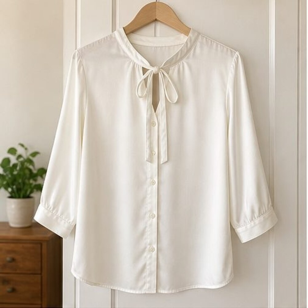 Ivory Peplum Top